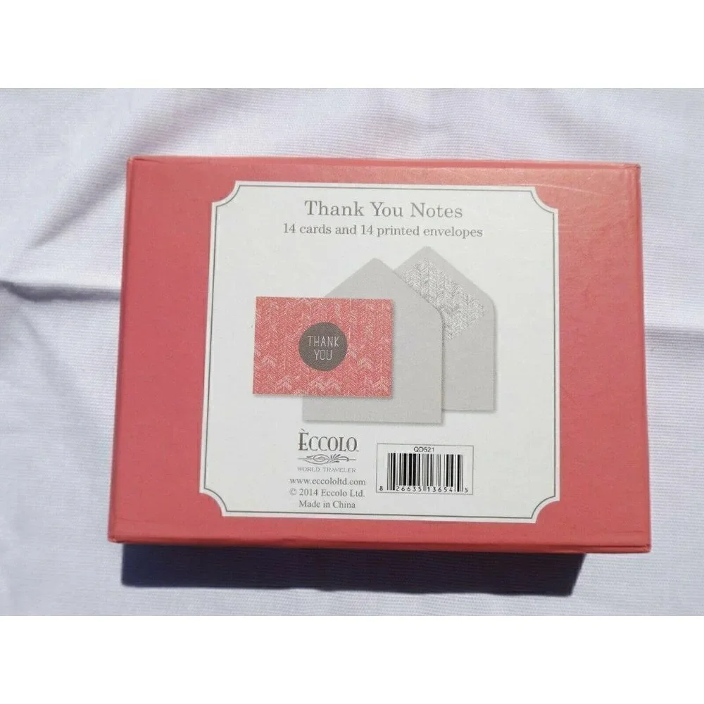 Note Cards - Thank You and blank new in package, three designs New